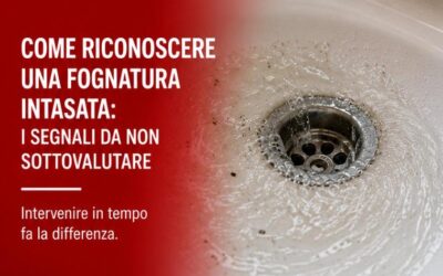 Come riconoscere una fognatura intasata: i segnali da non sottovalutare