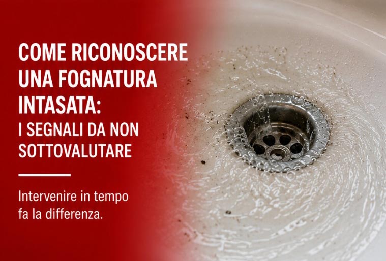 Come riconoscere una fognatura intasata: i segnali da non sottovalutare